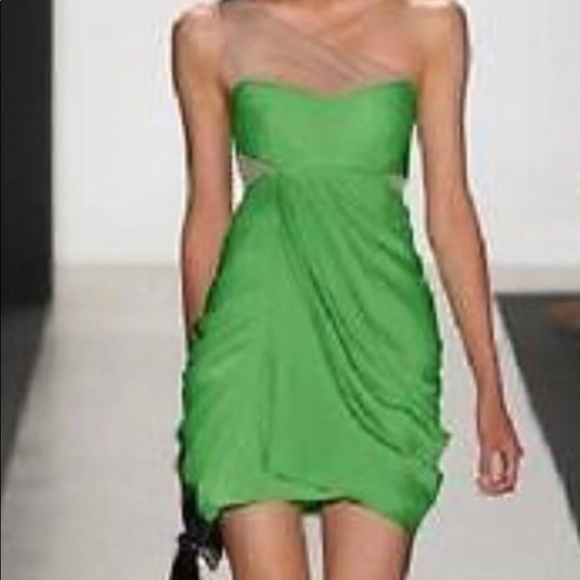BCBGMaxAzria Dresses & Skirts - BCBG MaxAzaria RUNWAY Green Apple Cut Out Dress